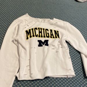 University of Michigan Cut Sweatshirt